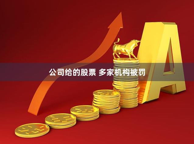公司给的股票 多家机构被罚