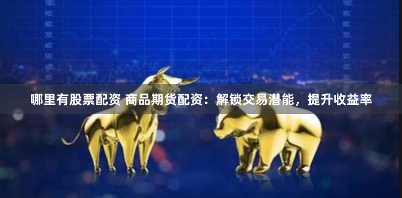哪里有股票配资 商品期货配资：解锁交易潜能，提升收益率